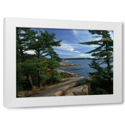 Canada, Ontario, Shield Country, Killarney PP White Modern Wood Framed Art Print by Grandmaison, Mike