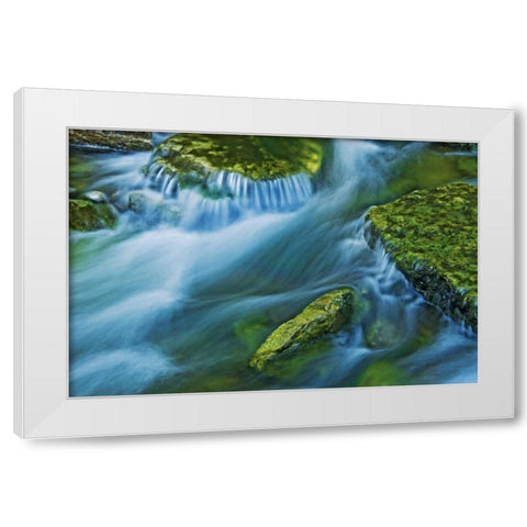 Canada, Ontario Kagawong River scenic White Modern Wood Framed Art Print by Grandmaison, Mike