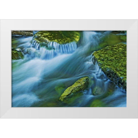 Canada, Ontario Kagawong River scenic White Modern Wood Framed Art Print by Grandmaison, Mike