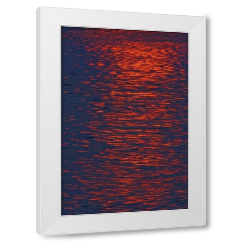 Canada, Ontario Sunrise across Georgian Bay White Modern Wood Framed Art Print by Grandmaison, Mike