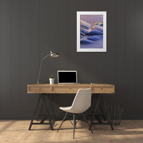 Canada, Ontario, Neys PP Rock at Lake Superior White Modern Wood Framed Art Print by Grandmaison, Mike