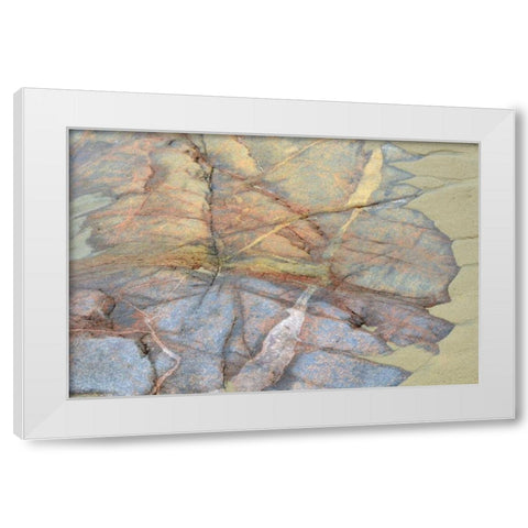Canada, Ontario Sand and rock in Neys PP White Modern Wood Framed Art Print by Grandmaison, Mike