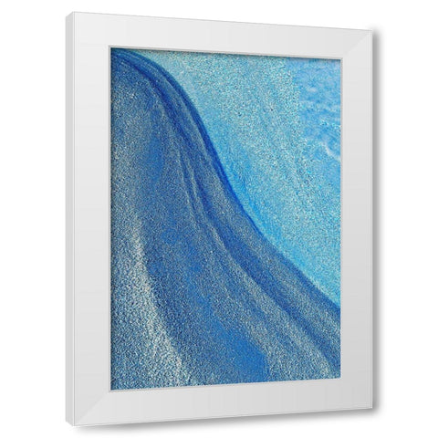 Canada-Quebec Abstract of lake shore White Modern Wood Framed Art Print by Jaynes Gallery