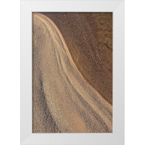 Canada-Quebec Abstract of lake shore White Modern Wood Framed Art Print by Jaynes Gallery