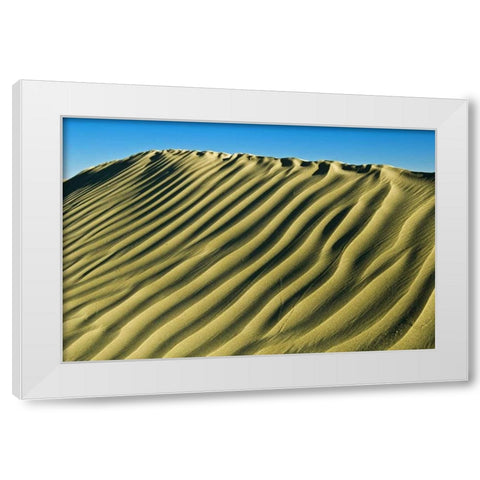 Canada, Great Sand Hills Pattern in sand dunes White Modern Wood Framed Art Print by Grandmaison, Mike