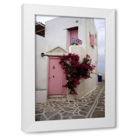 Greece, Paros, Marpissa A restored house White Modern Wood Framed Art Print by Noble Gardner, Nancy