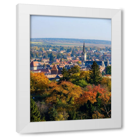 The medieval town Koszeg in Western Transdanubia close to the Austrian border- Hungary White Modern Wood Framed Art Print by Zwick, Martin
