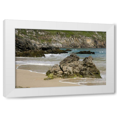 Ireland, Achill Island Coastline at the beach White Modern Wood Framed Art Print by Kaveney, Wendy