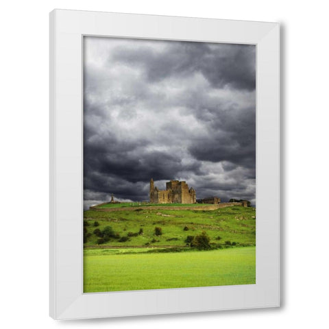 Ireland, County Tipperary Rock of Cashel White Modern Wood Framed Art Print by Flaherty, Dennis