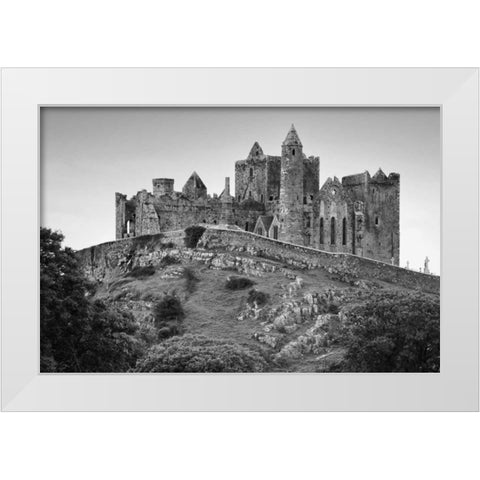 Ireland, County Tipperary Rock of Cashel castle White Modern Wood Framed Art Print by Flaherty, Dennis