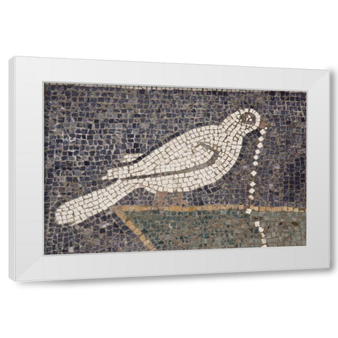 Italy, Campania, Pompeii House of the Faun White Modern Wood Framed Art Print by Kaveney, Wendy