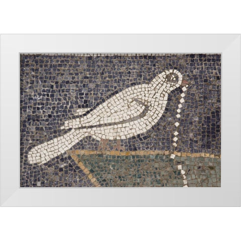 Italy, Campania, Pompeii House of the Faun White Modern Wood Framed Art Print by Kaveney, Wendy