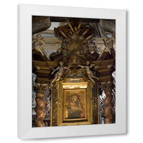 Italy, Parma Church of Mary of the Fence White Modern Wood Framed Art Print by Kaveney, Wendy
