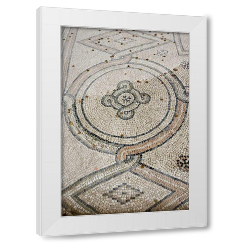 Italy, Ravenna Church of St Apollinare mosaic White Modern Wood Framed Art Print by Kaveney, Wendy