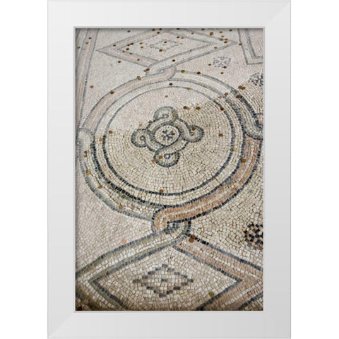 Italy, Ravenna Church of St Apollinare mosaic White Modern Wood Framed Art Print by Kaveney, Wendy
