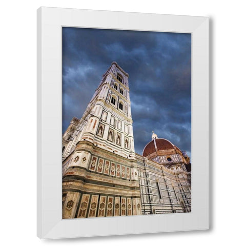 Italy, Basilica di Santa Maria del Fiore White Modern Wood Framed Art Print by Flaherty, Dennis