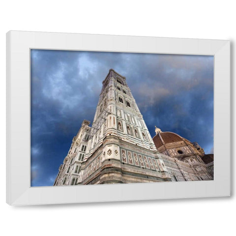 Italy, Basilica di Santa Maria del Fiore White Modern Wood Framed Art Print by Flaherty, Dennis