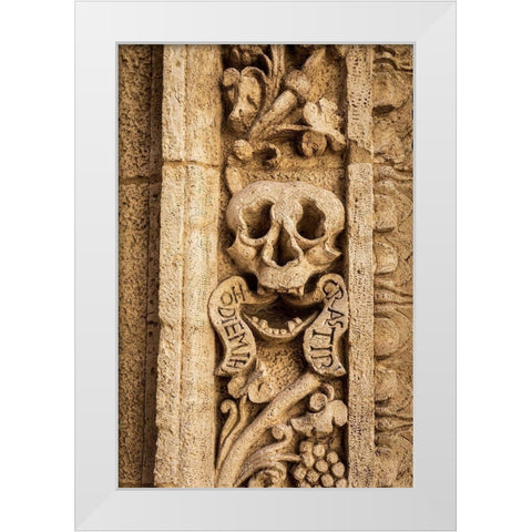Italy-Apulia-Monopoli Chiesa di Nostra Signora del Suffragio aka La Chiesa del Purgatorio White Modern Wood Framed Art Print by Wilson, Emily