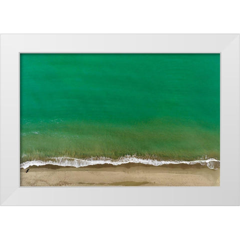 Italy-Tuscany-Torre del Lago Puccini-dunes and free beach White Modern Wood Framed Art Print by Molinari, Michele