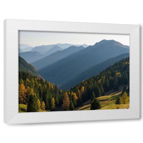 Val dAlgone Dolomiti di Brenta  Italy-Trentino White Modern Wood Framed Art Print by Zwick, Martin