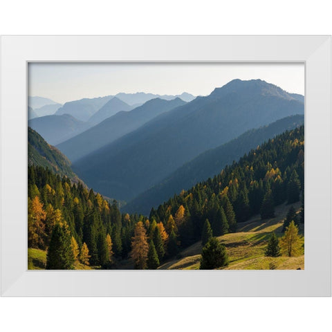 Val dAlgone Dolomiti di Brenta  Italy-Trentino White Modern Wood Framed Art Print by Zwick, Martin