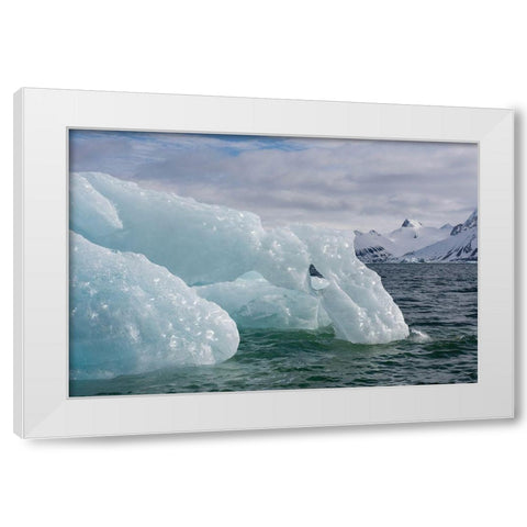 Norway-Svalbard-Spitsbergen-Hornsund White Modern Wood Framed Art Print by Hopkins, Cindy Miller