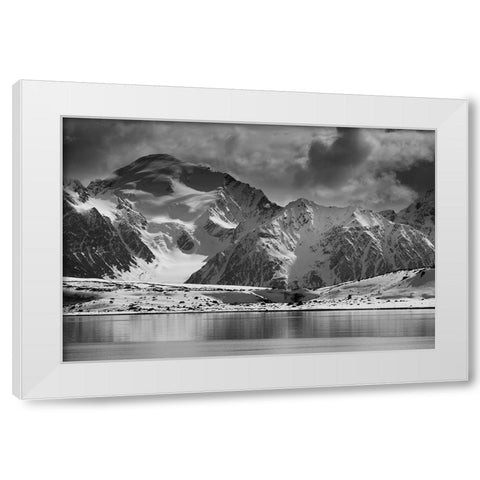 Lilliehookbreen Glacier-Spitsbergen-Svalbard Islands-Norway White Modern Wood Framed Art Print by Pitamitz, Sergio