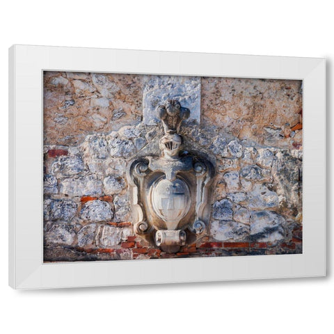 Castle in Pieskowa Skala-Ojcow-Poland-Europe White Modern Wood Framed Art Print by Miller, Anna