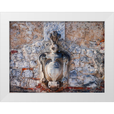 Castle in Pieskowa Skala-Ojcow-Poland-Europe White Modern Wood Framed Art Print by Miller, Anna