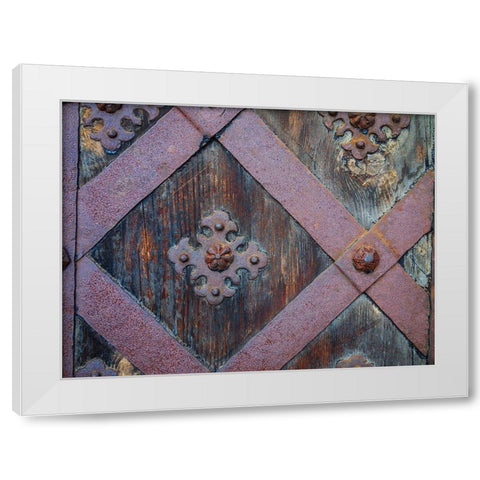 Castle in Pieskowa Skala-Ojcow-Poland-Europe White Modern Wood Framed Art Print by Miller, Anna