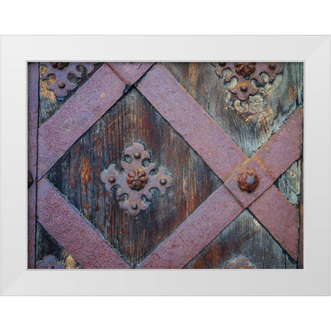 Castle in Pieskowa Skala-Ojcow-Poland-Europe White Modern Wood Framed Art Print by Miller, Anna