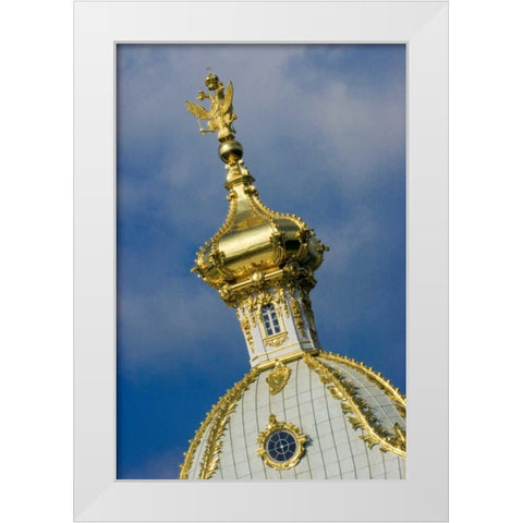 Russia, St Petersburg Peterhof palace interior White Modern Wood Framed Art Print by Ross, Nancy ,  Steve