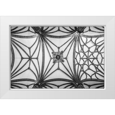 Spain-Canary Islands-Gran Canaria Island-Las Palmas de Gran Canaria-Catedral de Santa Ana-interior White Modern Wood Framed Art Print by Bibikow, Walter