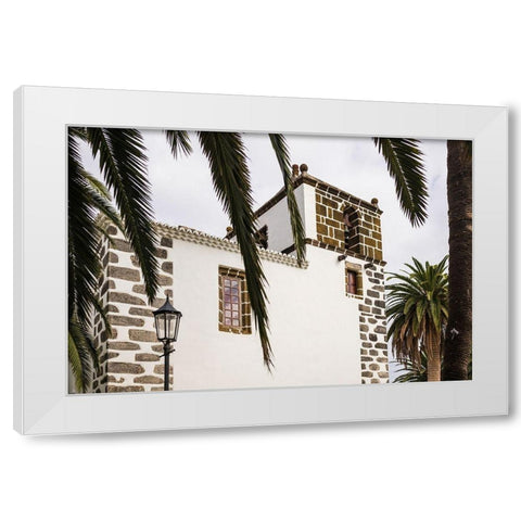 Canary Islands-La Palma Island-San Andres-Iglesia de San Andres church-built in 1515 White Modern Wood Framed Art Print by Bibikow, Walter
