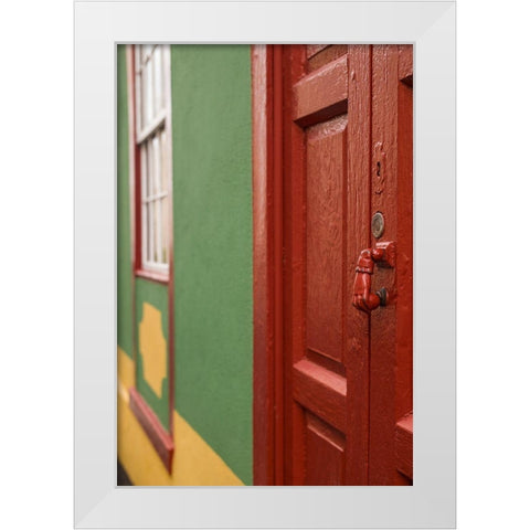 Canary Islands-La Palma Island-San Andres-ornate door knocker White Modern Wood Framed Art Print by Bibikow, Walter