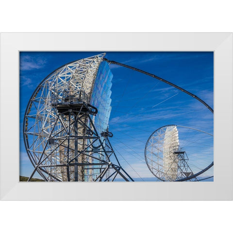 Canary Islands--Roque de los Muchachos Observatory-The Florian Goebel MAGIC Telescopes White Modern Wood Framed Art Print by Bibikow, Walter