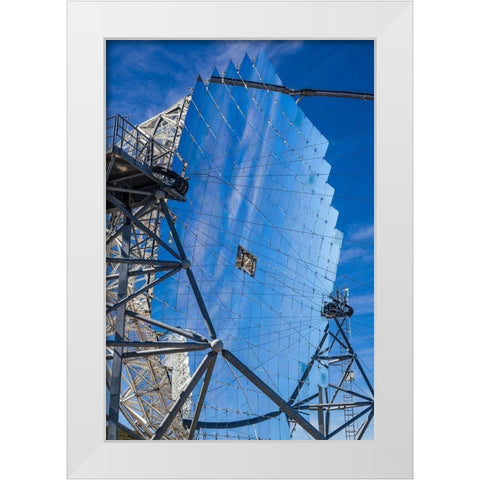 Canary Islands--Roque de los Muchachos Observatory-The Florian Goebel MAGIC Telescopes White Modern Wood Framed Art Print by Bibikow, Walter