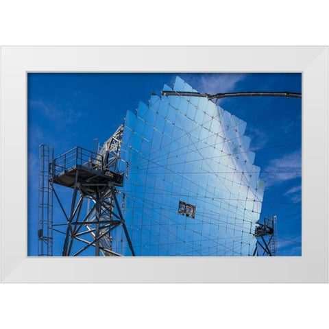 Canary Islands--Roque de los Muchachos Observatory-The Florian Goebel MAGIC Telescopes White Modern Wood Framed Art Print by Bibikow, Walter