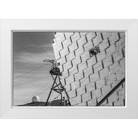 Canary Islands--Roque de los Muchachos Observatory-The Florian Goebel MAGIC Telescopes White Modern Wood Framed Art Print by Bibikow, Walter