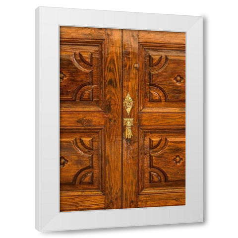 Canary Islands-La Palma Island-Los Llanos de Aridane-doorway White Modern Wood Framed Art Print by Bibikow, Walter