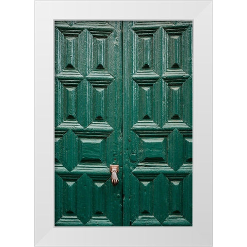 Canary Islands-Tenerife Island-San Cristobal de La Laguna-Convento de San Agustin convent White Modern Wood Framed Art Print by Bibikow, Walter