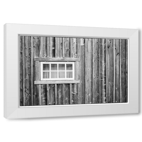 Sweden-Gotland Island-Ljugarn-fishing shack detail White Modern Wood Framed Art Print by Bibikow, Walter