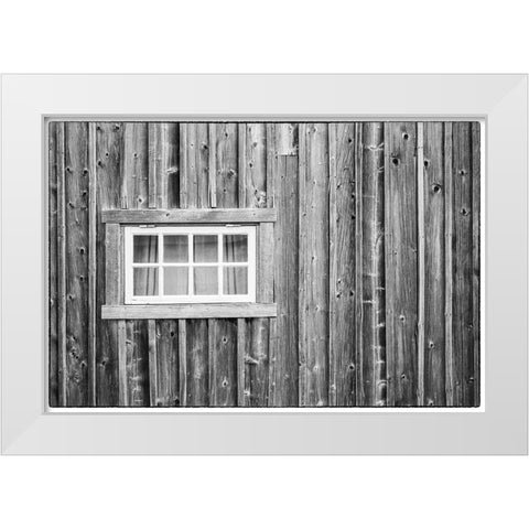 Sweden-Gotland Island-Ljugarn-fishing shack detail White Modern Wood Framed Art Print by Bibikow, Walter
