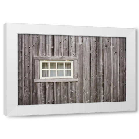 Sweden-Gotland Island-Ljugarn-fishing shack detail White Modern Wood Framed Art Print by Bibikow, Walter