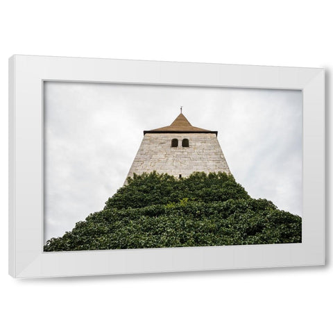 Sweden-Gotland Island-Frojel-Frojel church-exterior White Modern Wood Framed Art Print by Bibikow, Walter