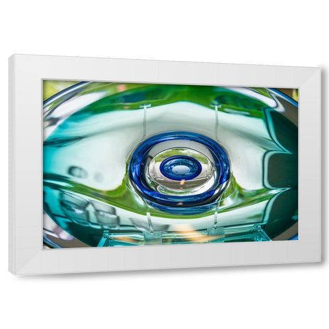 Sweden-Glasriket-Kingdom of Glass historical glass making region-Kosta-factory made glassware for s White Modern Wood Framed Art Print by Bibikow, Walter