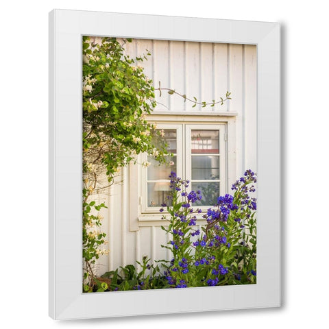 Sweden-Bohuslan-Smogen-house detail White Modern Wood Framed Art Print by Bibikow, Walter