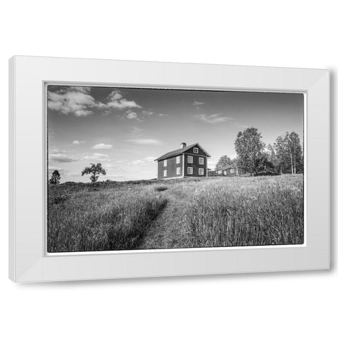 Sweden-Varmland-Marbacka-estate of first female writer to win the Noble Prize of Literature-Selma L White Modern Wood Framed Art Print by Bibikow, Walter