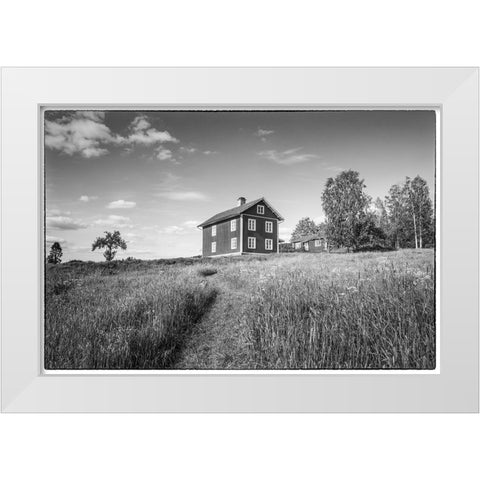 Sweden-Varmland-Marbacka-estate of first female writer to win the Noble Prize of Literature-Selma L White Modern Wood Framed Art Print by Bibikow, Walter