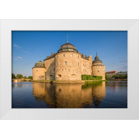 Sweden-Narke-Orebro-Orebro Castle-exterior White Modern Wood Framed Art Print by Bibikow, Walter
